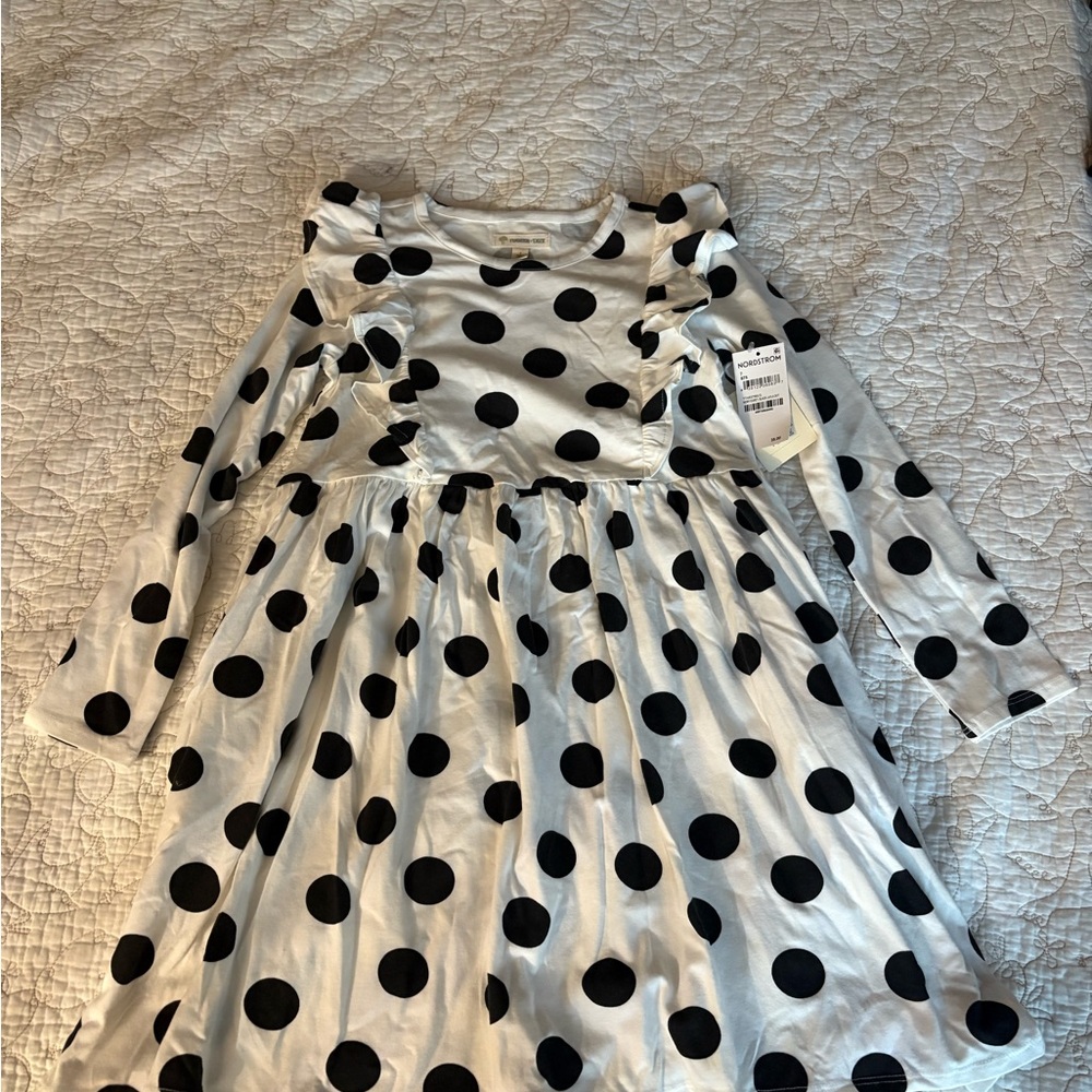 Tucker + Tate Black and White Polka Dot Dress